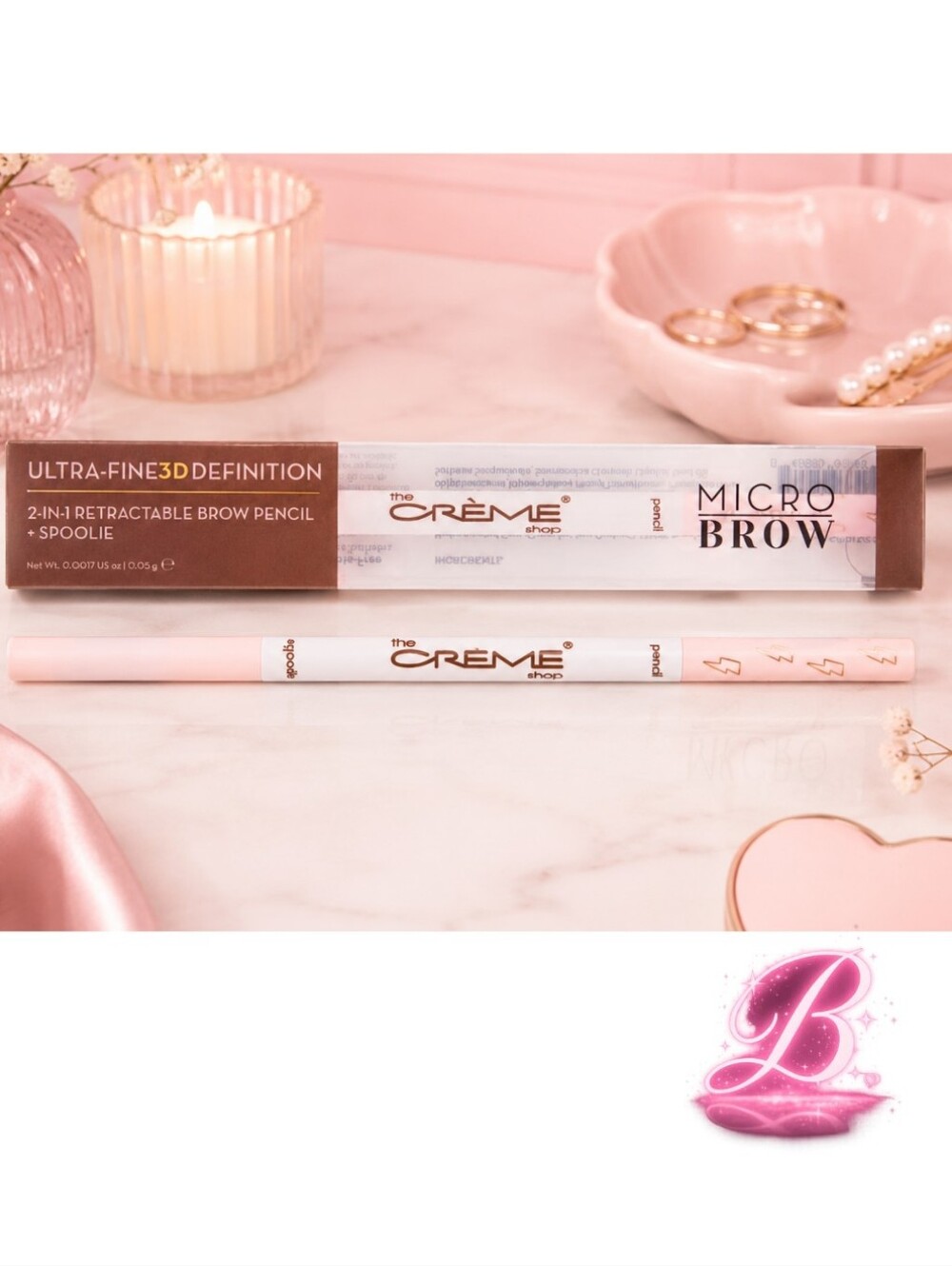 💖3/$25 The Crème Shop Micro Brow Pencil & Spooley - Dark Brown